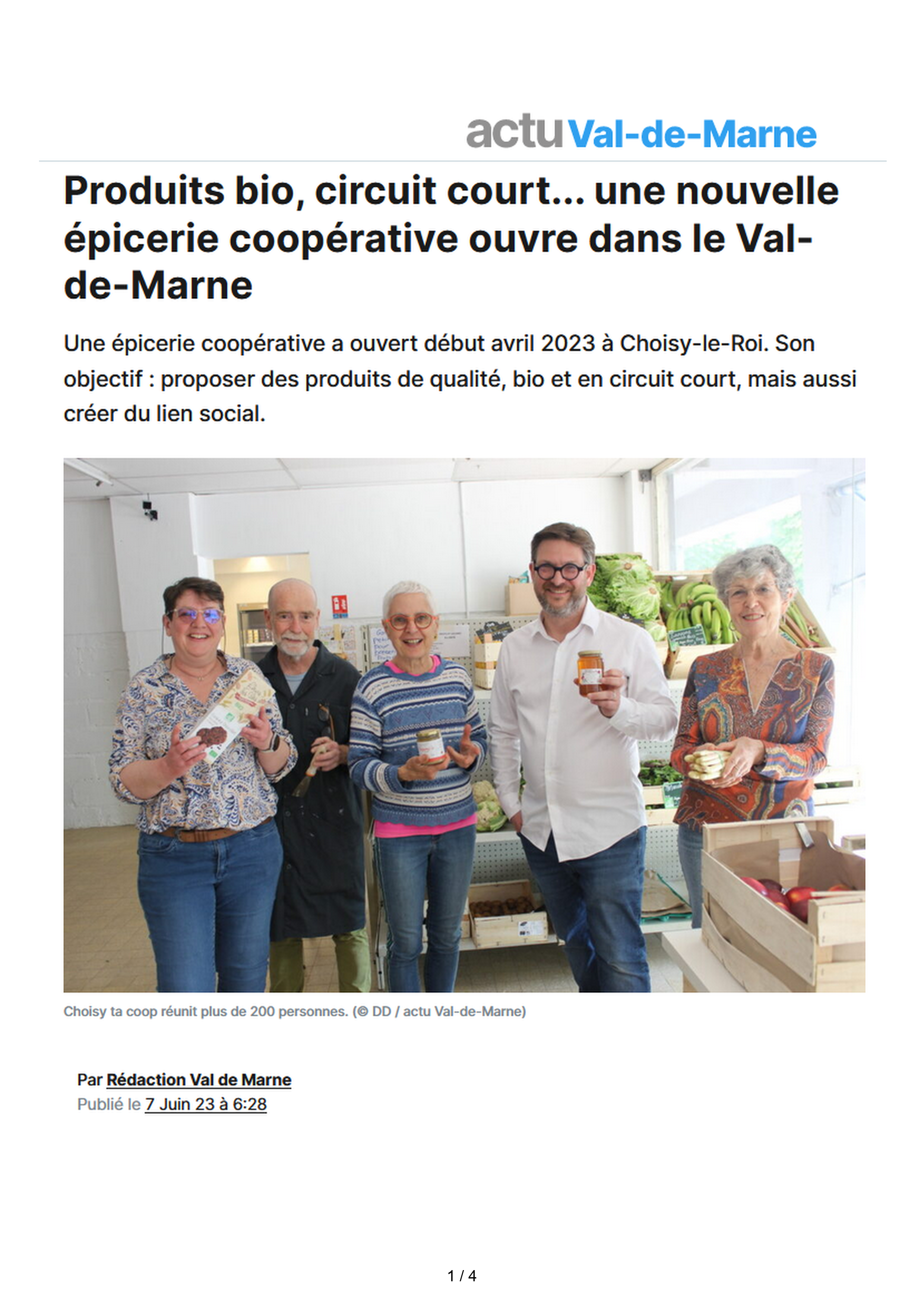 Actu.fr du 7 juin 2023