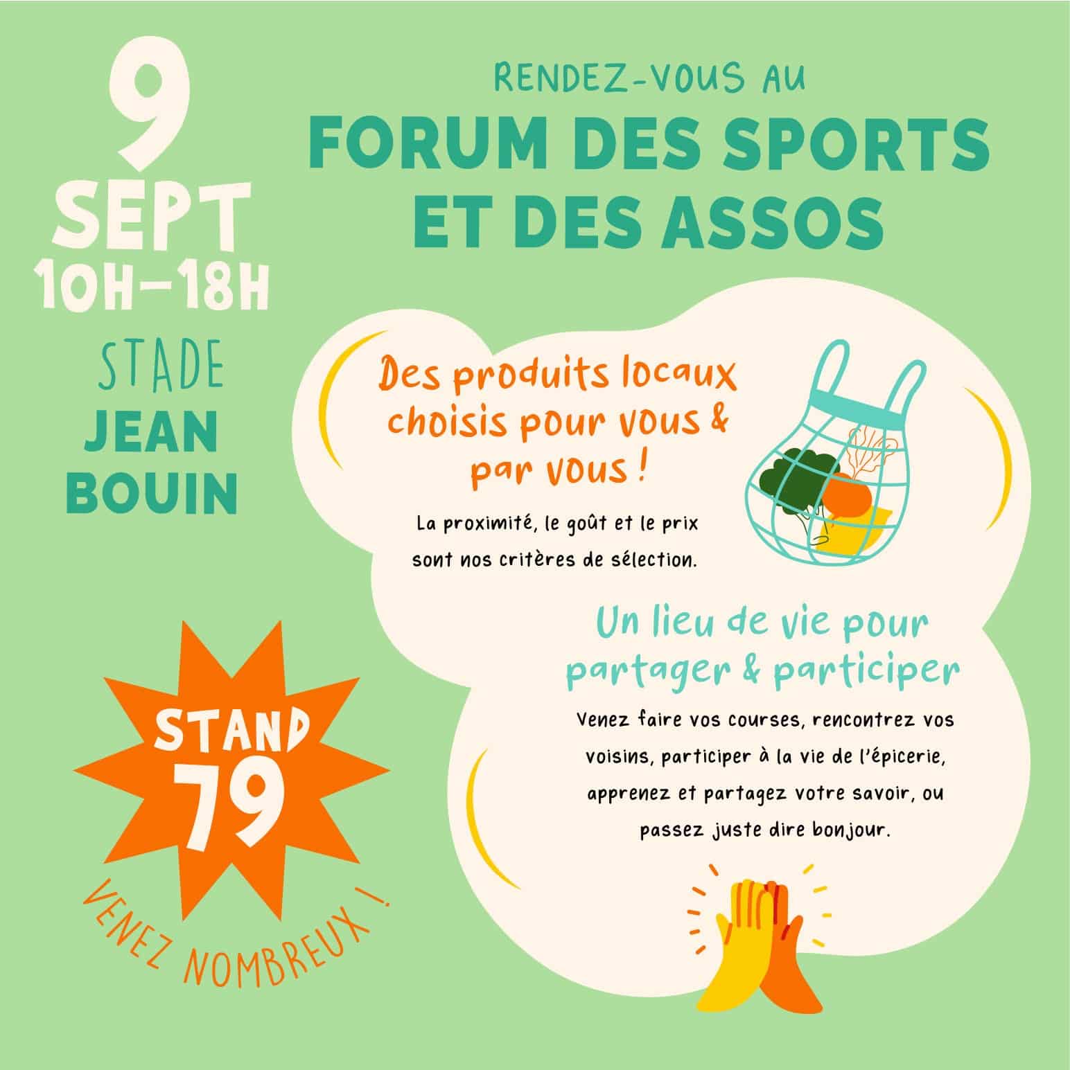 Choisy ta coop au Forum des Sports et des Assos le 9 septembre 2023