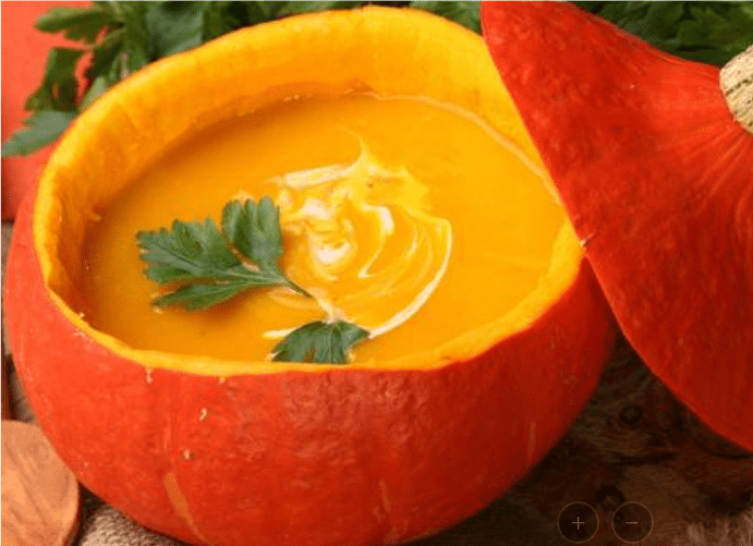 Soupe d’automne potimarron et châtaignes