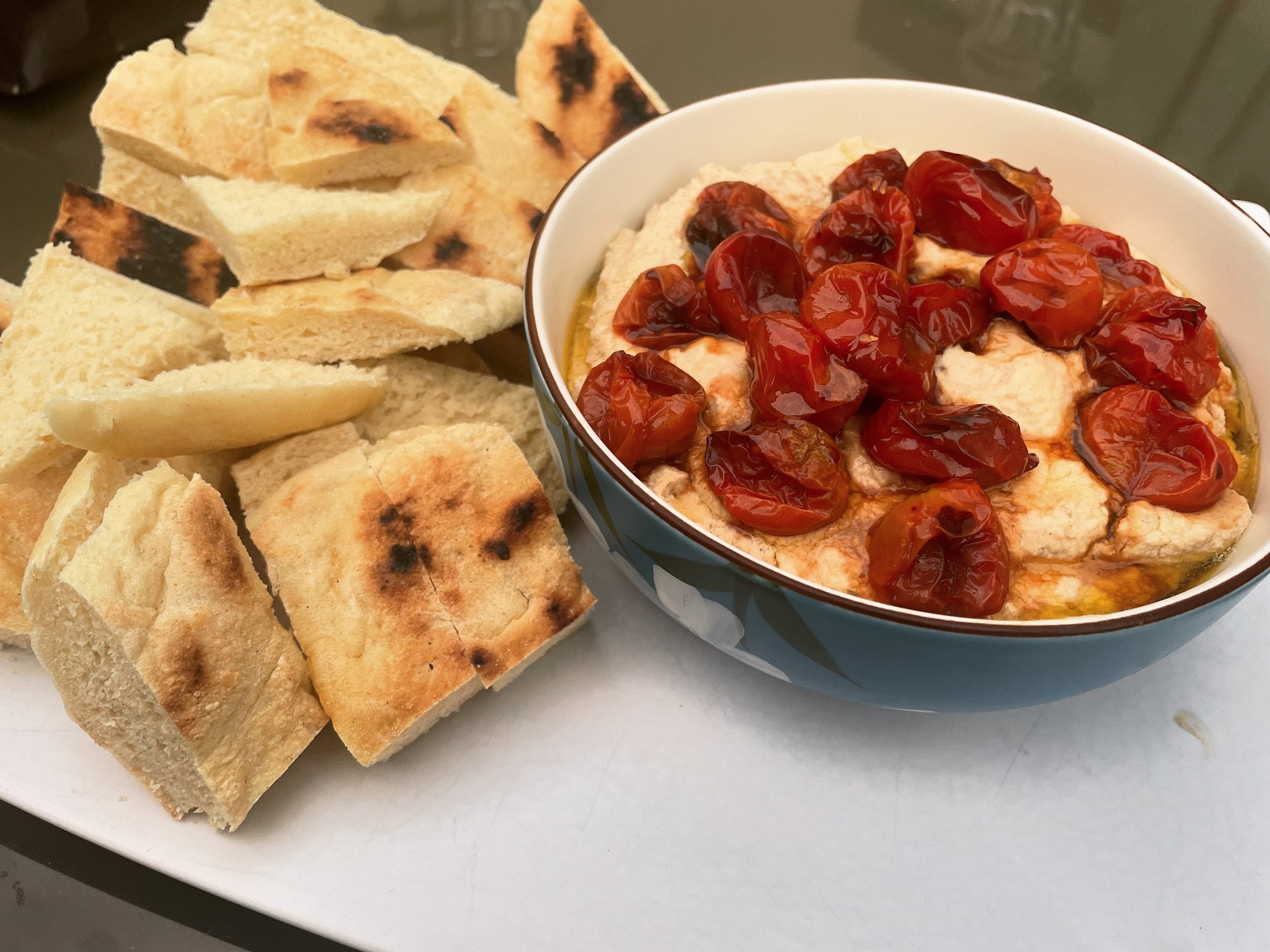 Crème de feta et tomates confites