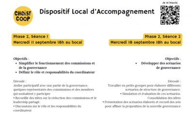 Réunions du DLA ouvertes aux membres les 11 et 18 septembre 2024