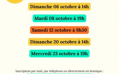 Les réunions d’information du mois d’octobre 2024