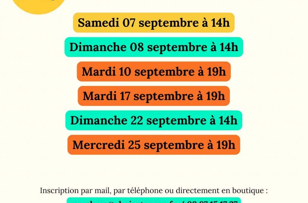 Les réunions d’information du mois de septembre 2024