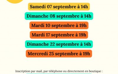 Les réunions d’information du mois de septembre 2024