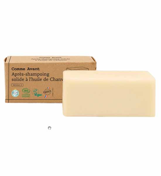 Après-shampoing solide à l'huile de Chanvre